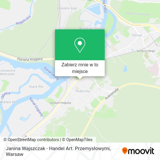 Mapa Janina Wajszczak - Handel Art. Przemysłowymi