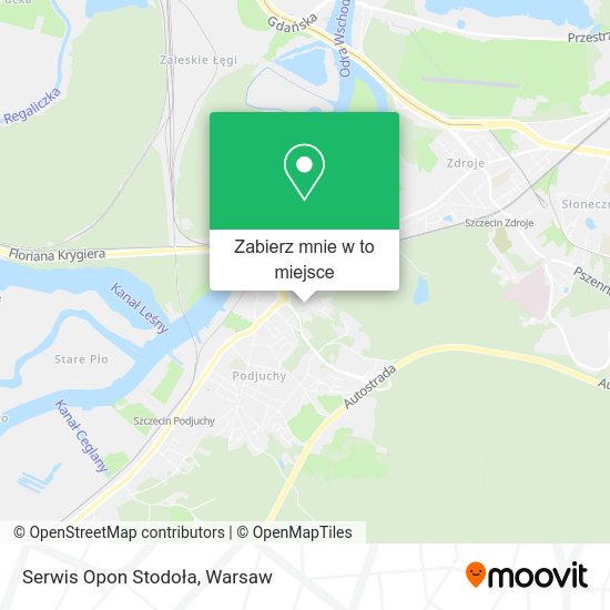 Mapa Serwis Opon Stodoła