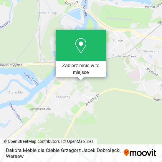 Mapa Dakora Meble dla Ciebie Grzegorz Jacek Dobrołęcki