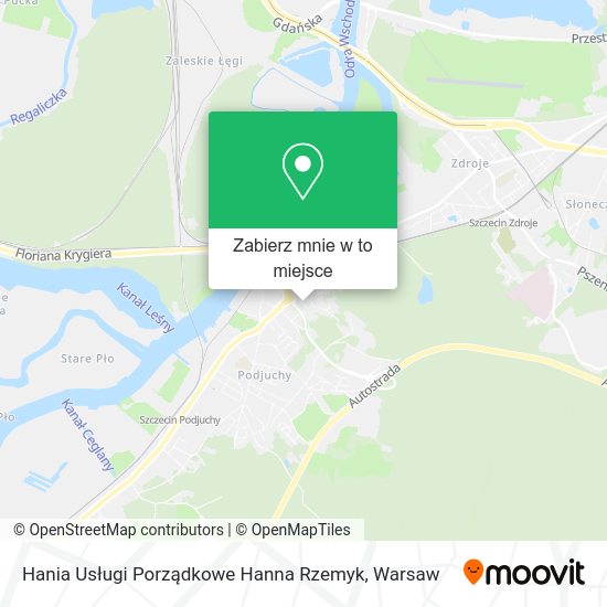 Mapa Hania Usługi Porządkowe Hanna Rzemyk