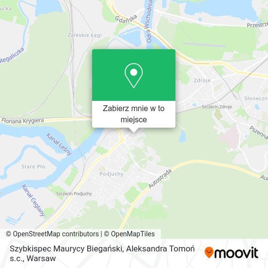 Mapa Szybkispec Maurycy Biegański, Aleksandra Tomoń s.c.