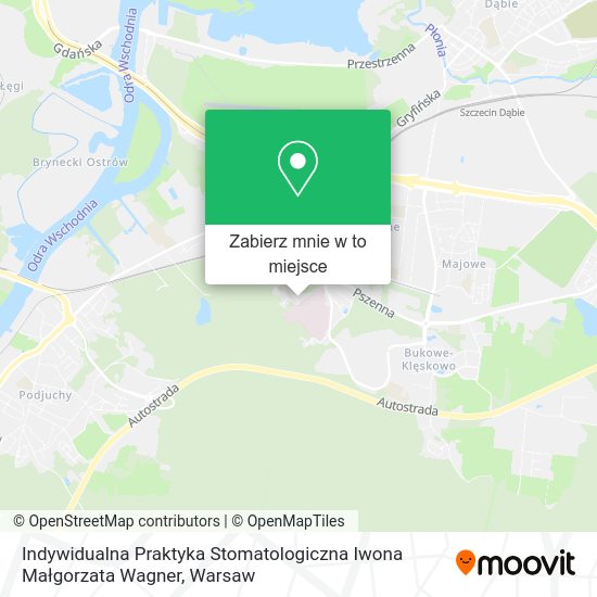 Mapa Indywidualna Praktyka Stomatologiczna Iwona Małgorzata Wagner