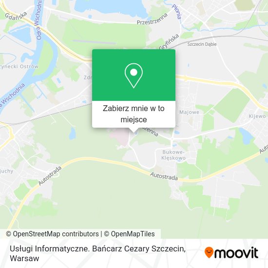 Mapa Usługi Informatyczne. Bańcarz Cezary Szczecin