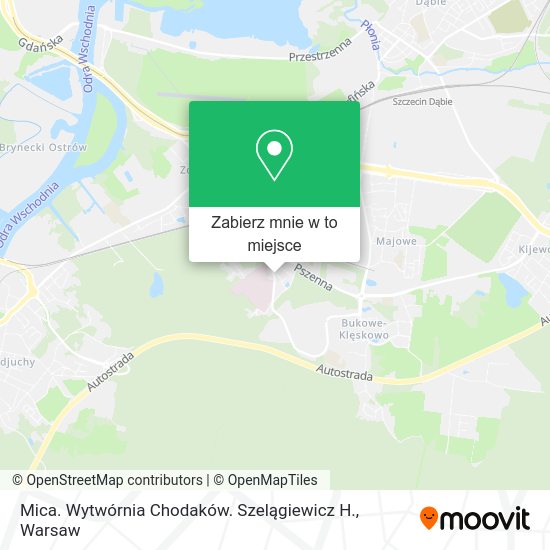 Mapa Mica. Wytwórnia Chodaków. Szelągiewicz H.