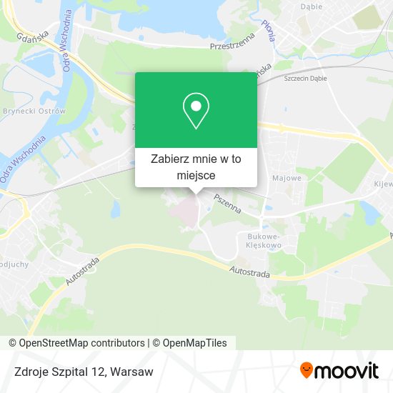 Mapa Zdroje Szpital 12