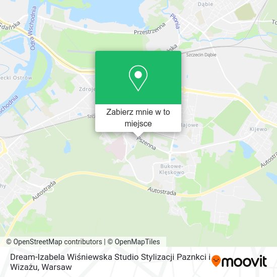 Mapa Dream-Izabela Wiśniewska Studio Stylizacji Paznkci i Wizażu