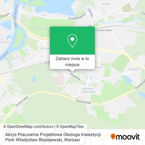 Mapa Abrys Pracownia Projektowa Obsługa Inwestycji Piotr Władysław Błażejewski