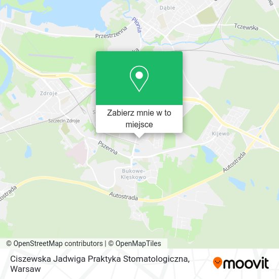 Mapa Ciszewska Jadwiga Praktyka Stomatologiczna