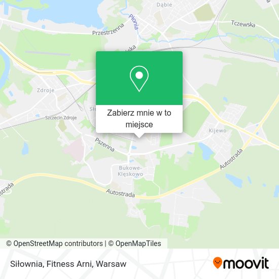 Mapa Siłownia, Fitness Arni