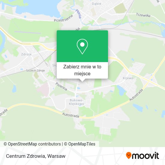 Mapa Centrum Zdrowia