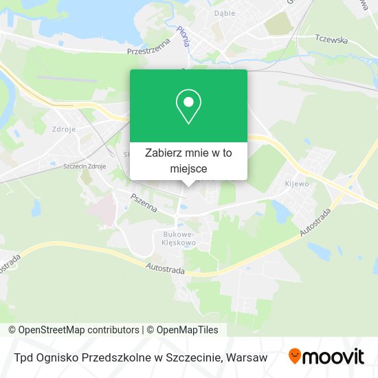 Mapa Tpd Ognisko Przedszkolne w Szczecinie