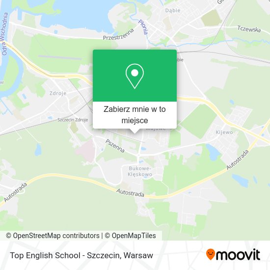 Mapa Top English School - Szczecin