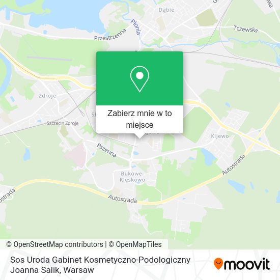 Mapa Sos Uroda Gabinet Kosmetyczno-Podologiczny Joanna Salik