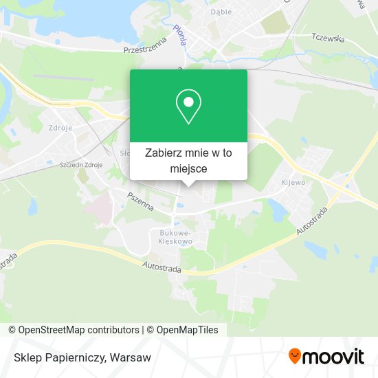 Mapa Sklep Papierniczy