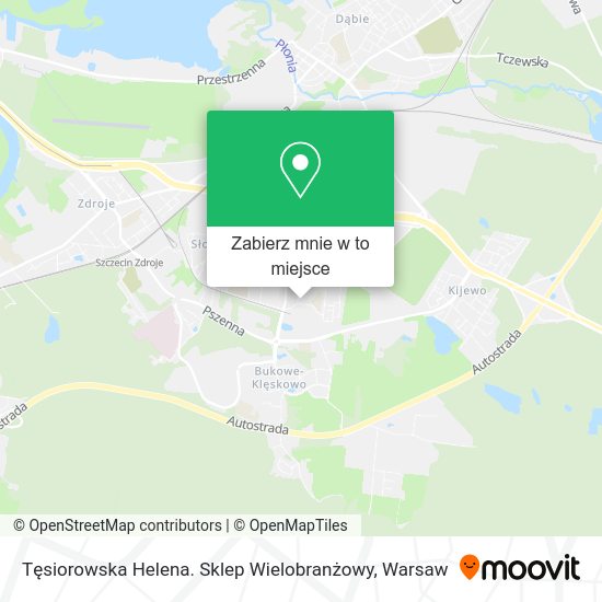 Mapa Tęsiorowska Helena. Sklep Wielobranżowy