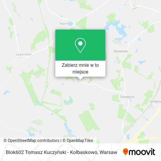 Mapa Blok602 Tomasz Kuczyński - Kołbaskowo