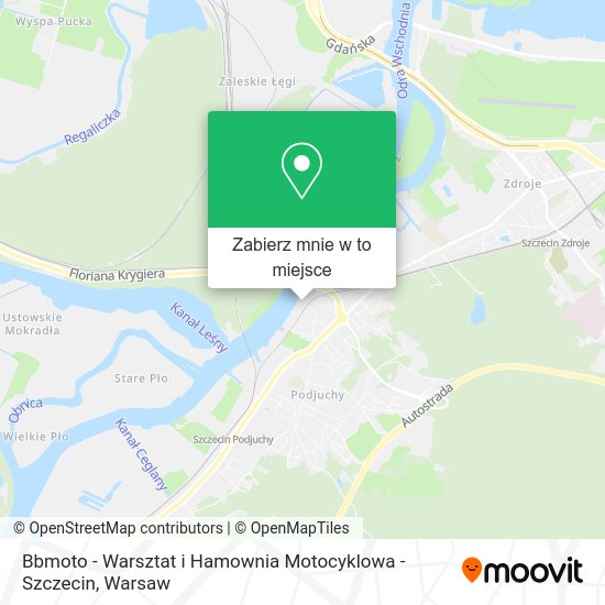 Mapa Bbmoto - Warsztat i Hamownia Motocyklowa - Szczecin