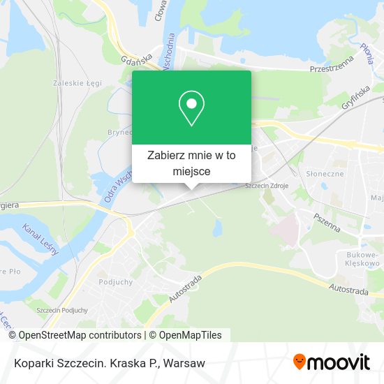 Mapa Koparki Szczecin. Kraska P.