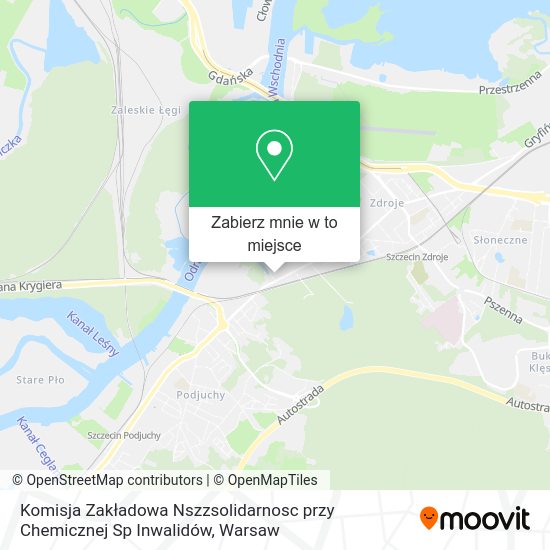 Mapa Komisja Zakładowa Nszzsolidarnosc przy Chemicznej Sp Inwalidów