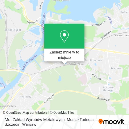 Mapa Mut Zakład Wyrobów Metalowych. Musiał Tadeusz Szczecin