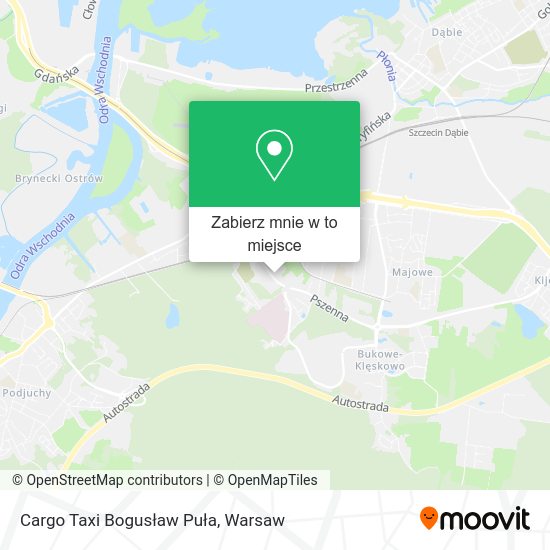 Mapa Cargo Taxi Bogusław Puła