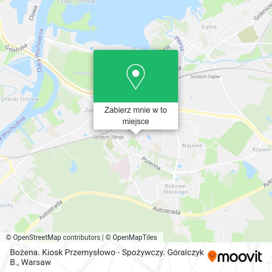 Mapa Bożena. Kiosk Przemysłowo - Spożywczy. Góralczyk B.