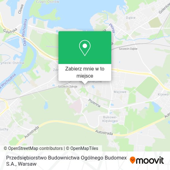 Mapa Przedsiębiorstwo Budownictwa Ogólnego Budomex S.A.