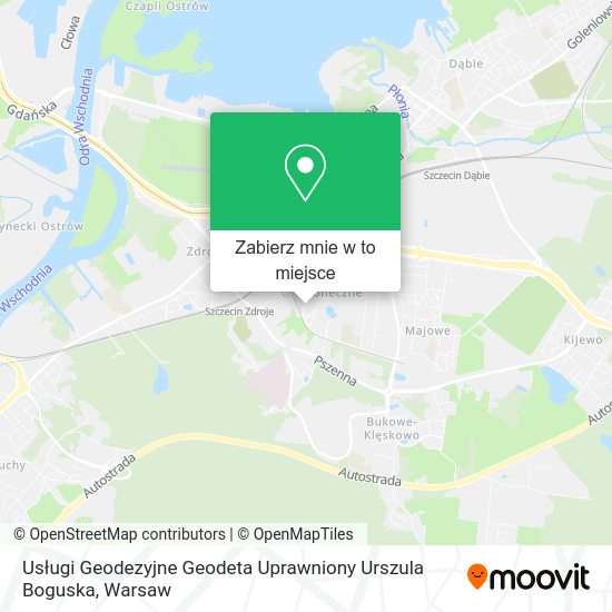 Mapa Usługi Geodezyjne Geodeta Uprawniony Urszula Boguska