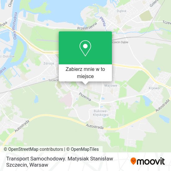 Mapa Transport Samochodowy. Matysiak Stanisław Szczecin