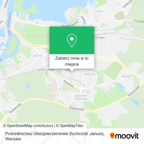 Mapa Pośrednictwo Ubezpieczeniowe Suchcicki Janusz