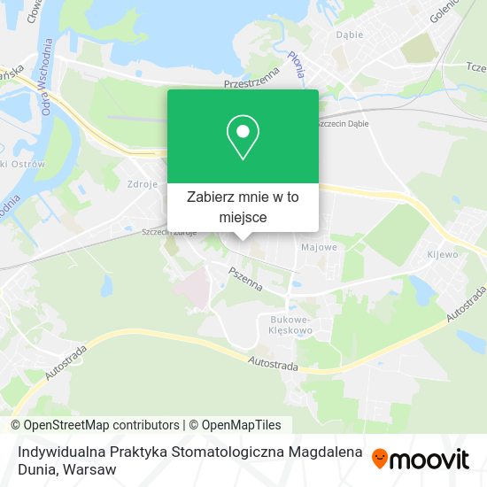 Mapa Indywidualna Praktyka Stomatologiczna Magdalena Dunia