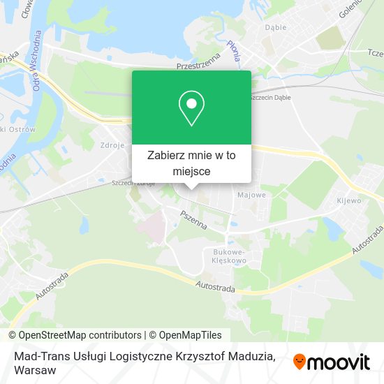 Mapa Mad-Trans Usługi Logistyczne Krzysztof Maduzia