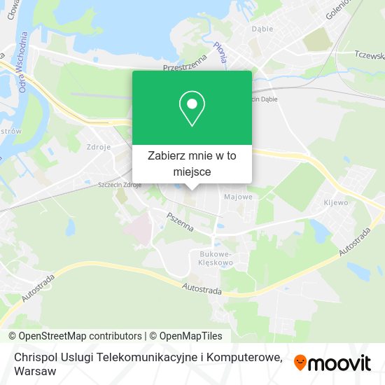 Mapa Chrispol Uslugi Telekomunikacyjne i Komputerowe