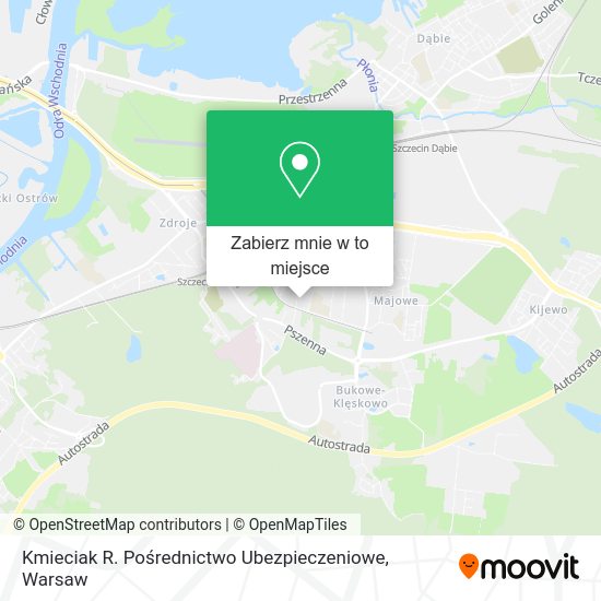 Mapa Kmieciak R. Pośrednictwo Ubezpieczeniowe