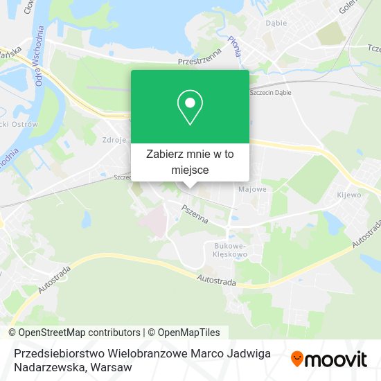 Mapa Przedsiebiorstwo Wielobranzowe Marco Jadwiga Nadarzewska