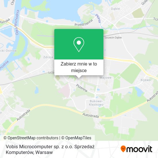 Mapa Vobis Microcomputer sp. z o.o. Sprzedaż Komputerów