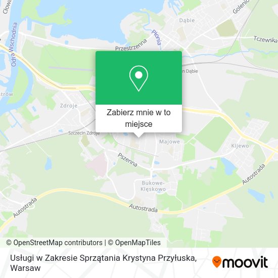 Mapa Usługi w Zakresie Sprzątania Krystyna Przyłuska