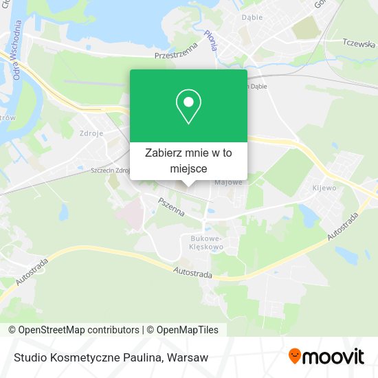 Mapa Studio Kosmetyczne Paulina