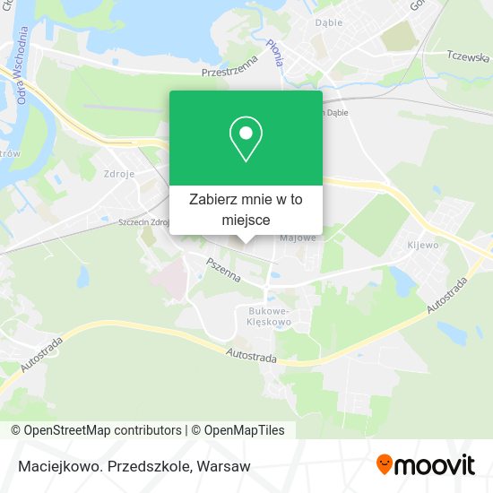 Mapa Maciejkowo. Przedszkole