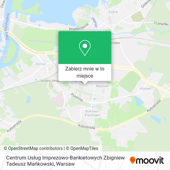 Mapa Centrum Usług Imprezowo-Bankietowych Zbigniew Tadeusz Mańkowski