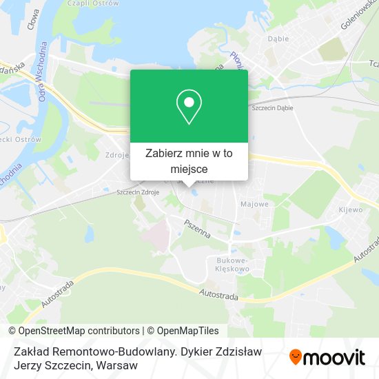 Mapa Zakład Remontowo-Budowlany. Dykier Zdzisław Jerzy Szczecin