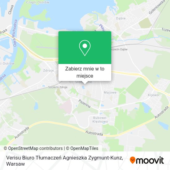 Mapa Verisu Biuro Tłumaczeń Agnieszka Zygmunt-Kunz