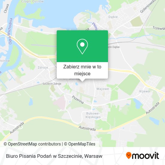 Mapa Biuro Pisania Podań w Szczecinie