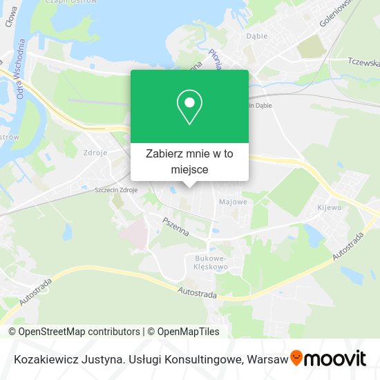 Mapa Kozakiewicz Justyna. Usługi Konsultingowe