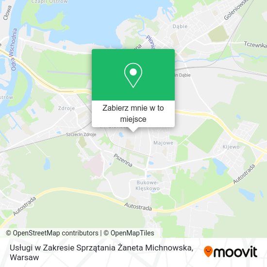 Mapa Usługi w Zakresie Sprzątania Żaneta Michnowska