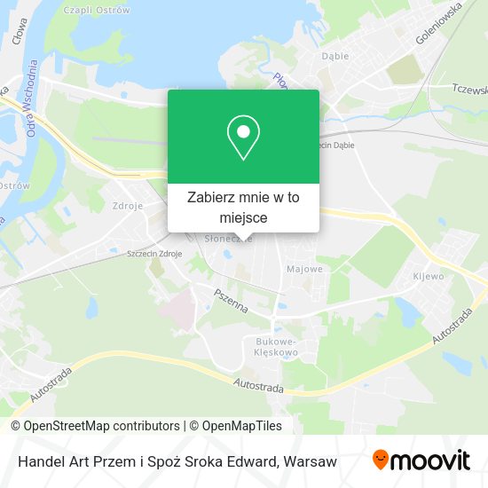 Mapa Handel Art Przem i Spoż Sroka Edward