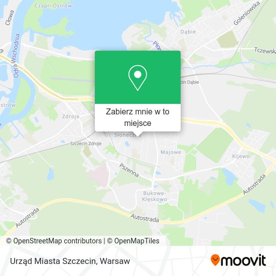 Mapa Urząd Miasta Szczecin