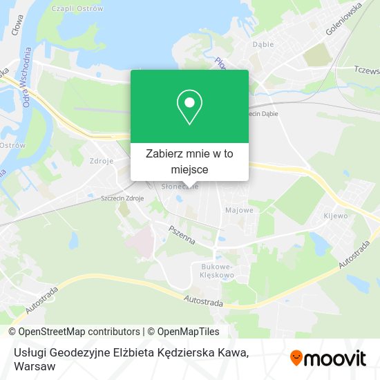 Mapa Usługi Geodezyjne Elżbieta Kędzierska Kawa