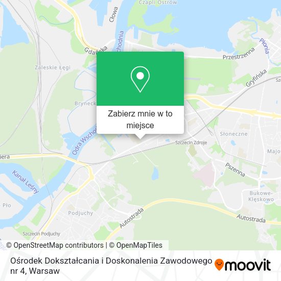 Mapa Ośrodek Dokształcania i Doskonalenia Zawodowego nr 4