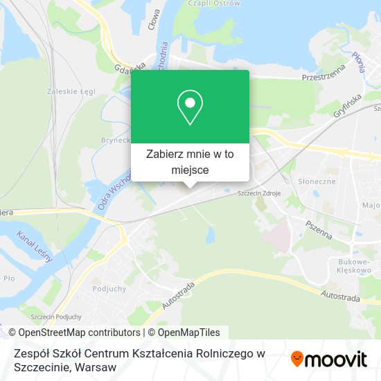 Mapa Zespół Szkół Centrum Kształcenia Rolniczego w Szczecinie